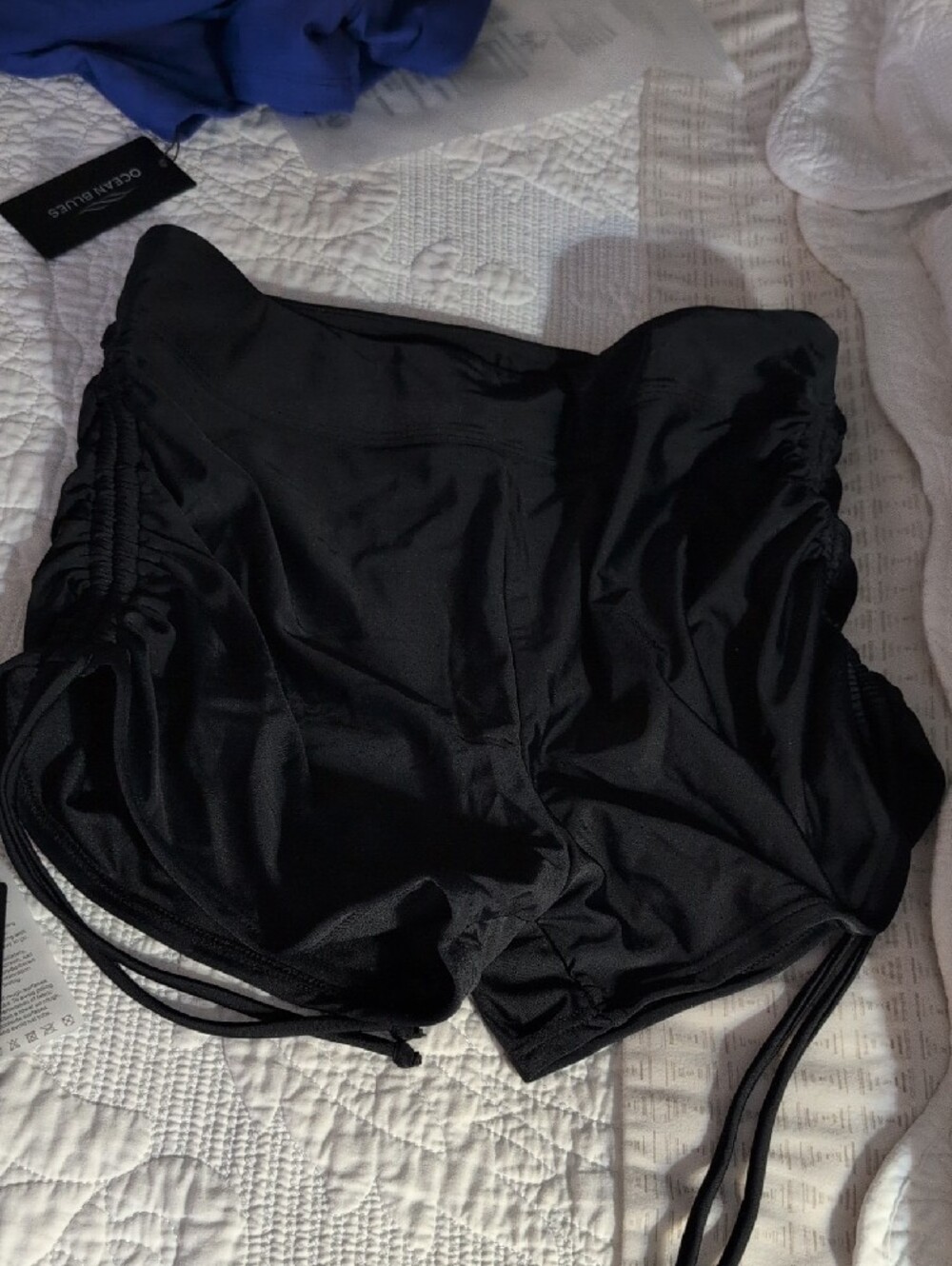 NWT Women's Black & Purple Swim Shorts- Lot Of Three - Picture 4 of 10